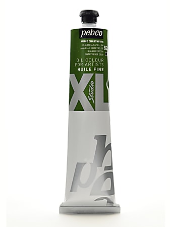 Pebeo Studio XL Oil Paint, 6.76 oz (200mL), Chartreuse Yellow, Pack Of 2