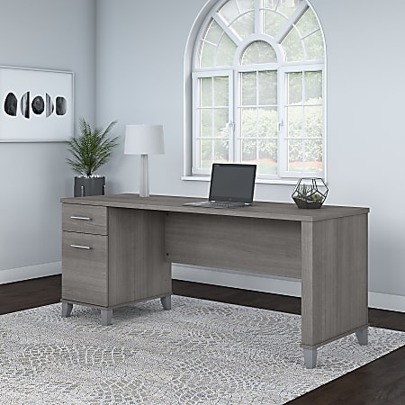 Bush Furniture Somerset Office 72 W Computer Desk With Drawers White  Standard Delivery - Office Depot