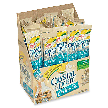 Crystal Light® On-The-Go Mix Sticks, Iced Tea, 0.04 Oz, Box Of 30