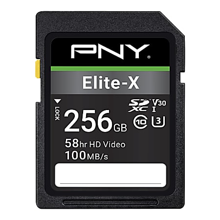 PNY Elite-X Class 10 U3 V30 SDXC Memory