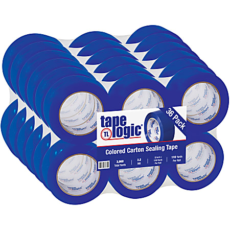 Tape Logic® Carton Sealing Tape, 2" x 110 Yd., Blue, Case Of 36