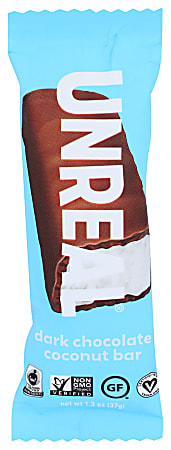 Unreal Dark Chocolate Coconut Bars, 1.3 Oz, Total Qty 12