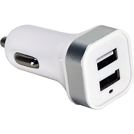 QVS 2-Port 3.4Amp USB Smart Car Charger for