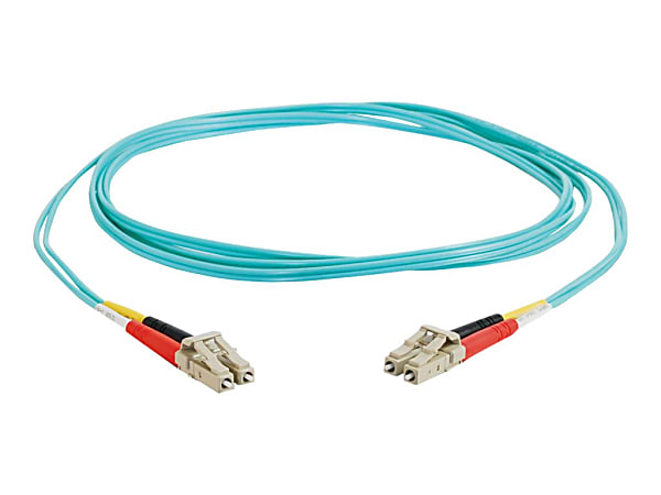 C2G 5m LC-LC 10Gb 50/125 Duplex Multimode OM3 Fiber Cable - Aqua - 16ft - Patch cable - LC multi-mode (M) to LC multi-mode (M) - 5 m - fiber optic - duplex - 50 / 125 micron - OM3 - aqua