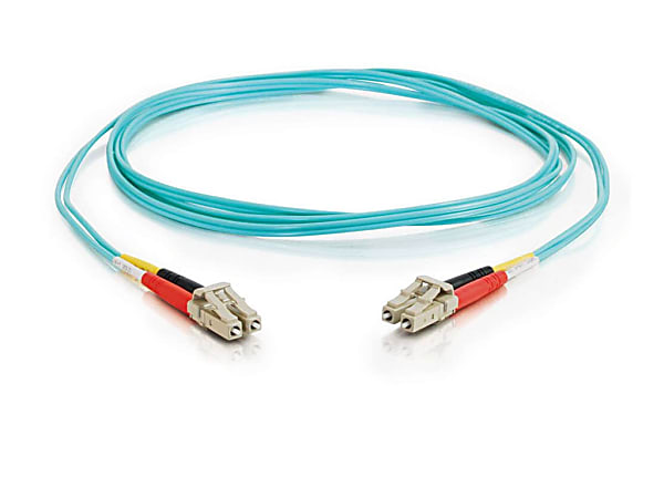 C2G 5m LC-LC 10Gb 50/125 Duplex Multimode OM3 Fiber Cable - Aqua - 16ft - Patch cable - LC multi-mode (M) to LC mult - 33048