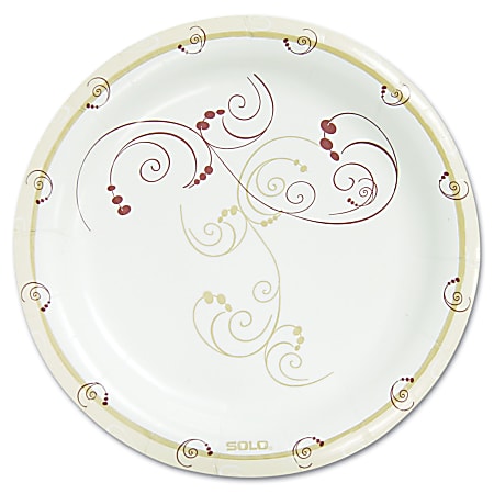 Solo Cup Heavyweight Paper Plates - 8.50" Diameter Plate - Paper Plate - 500 Piece(s) / Carton
