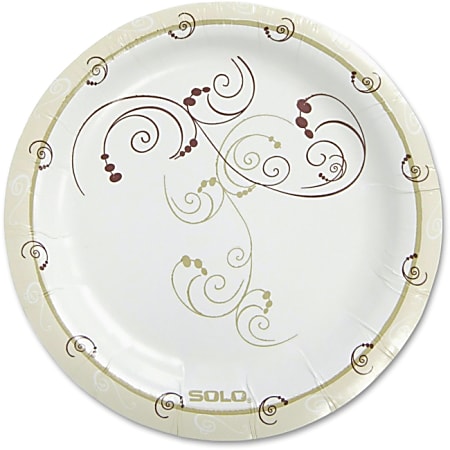 Solo Cup Heavyweight Paper Plates - 8.50" Diameter Plate - Paper - Tan - 125 Piece(s) / Pack