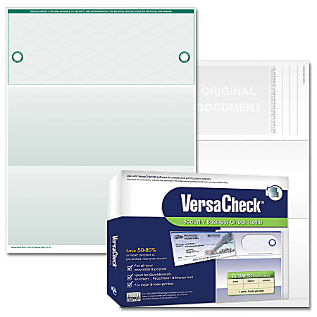 VersaCheck Security Business Check Refills, Form #1000, Business Voucher, Blue Prestige, 250 Sheets, Download/Product Key