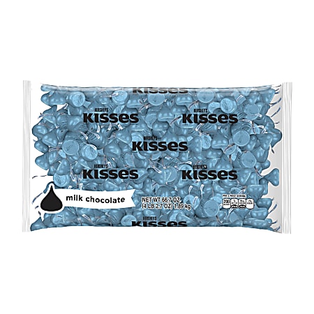 Hershey's® Kisses Milk Chocolates, 66-Oz Bag, Blue