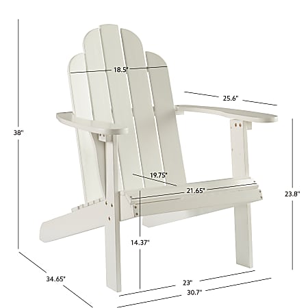 Troy white top adirondack chair