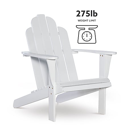 Troy white top adirondack chair