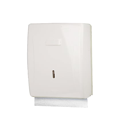 Mind Reader C-Fold/Multi-Fold Surface-Mounted Paper Towel Dispenser, White