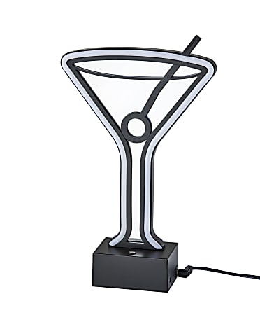 Adesso® Simplee Infinity Neon Table Lamp, 10"H, Martini