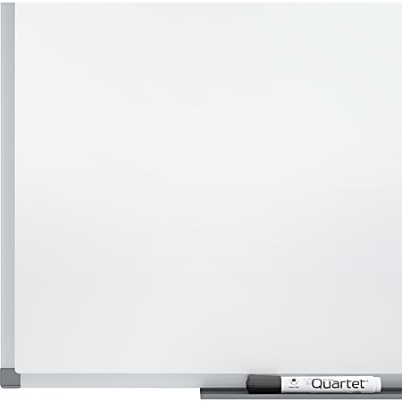 Basics Large Magnetic Dry Erase White Board, 6 x 4-Foot Whiteboard - Silver Aluminum Frame