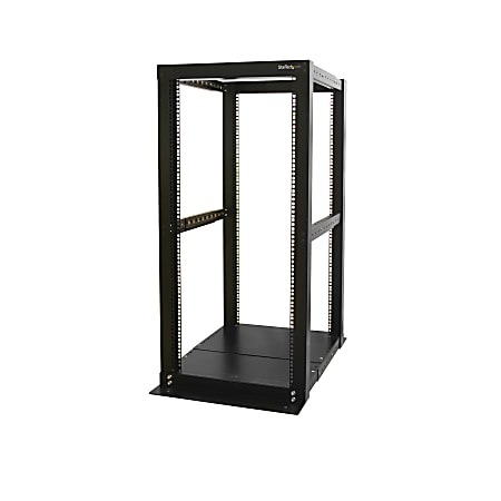 StarTech.com 25U 4-Post Open Frame Server Rack Cabinet