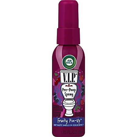 Air Wick® V.I.P. Pre-Poop Toilet Spray, 1.9 Oz, Carton Of 6