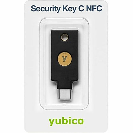 Yubico 2-Factor Authentication (2FA) Security Key, USB-C or NFC, FIDO ...