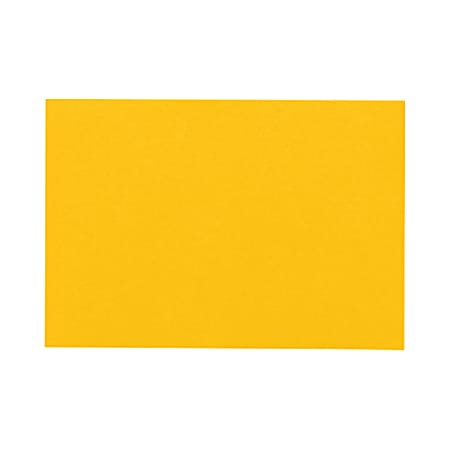 LUX Flat Cards, A1, 3 1/2" x 4 7/8", Sunflower Yellow, Pack Of 50