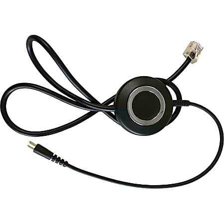 Spracht Electronic Hook Switch CABLE (EHS) for The ZuM Maestro DECT Headsets for Polycom Phones (EHS-2013) - Phone Cable for IP Phone, Headset - Black
