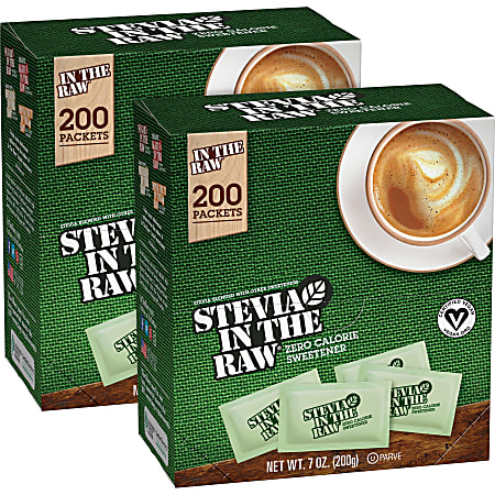 Stevia In The Raw Zero-calorie Sweetener - Packet - 0.035 oz (1 g) - Stevia Flavor - Artificial Sweetener - 400/Carton