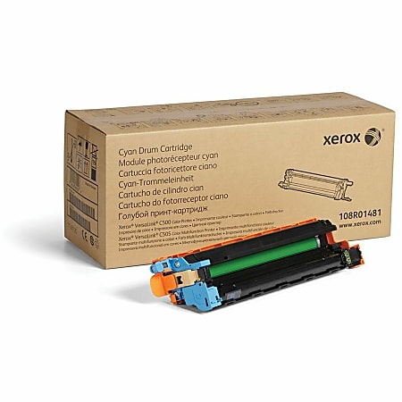Genuine Xerox Cyan Drum Cartridge For VersaLink C500/C505 - Laser Print Technology - 40000 Pages - Cyan - 1 Each