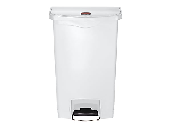 Rubbermaid Commercial Slim Jim 13-gal Step-On Container - Step-on Opening - Hinged Lid - 13 gal Capacity - 1883557