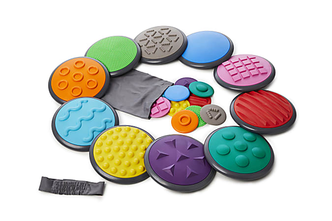 Gonge 22-Piece Tactile Disc Set, Assorted Colors