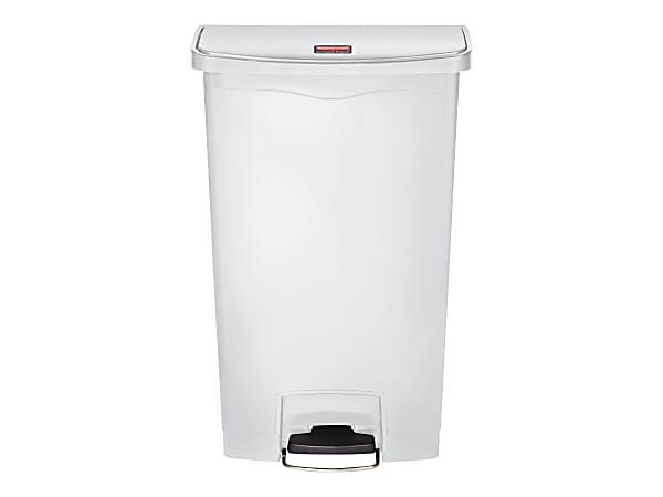 Rubbermaid Commercial Slim Jim 18-gal Step-On Container - Step-on Opening - Hinged Lid - 18 gal Capacity - 1883559
