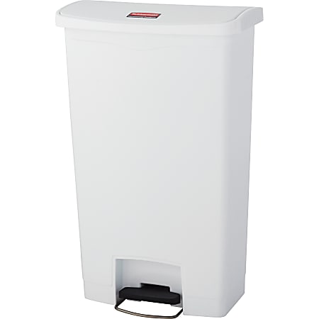 Rubbermaid Commercial Slim Jim 18-gal Step-On Container - Step-on Opening - Hinged Lid - 18 gal Capacity - 1883559