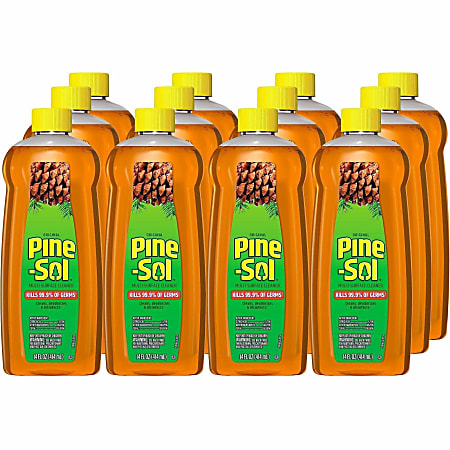 Pine-Sol Multi-Surface Cleaner, Concentrate, Liquid,14 fl oz, Original Scent, Case of 12 - 60146CT