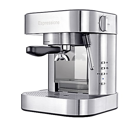 IMUSA 4-Cup Grey Espresso and Cappuccino Machine with Milk