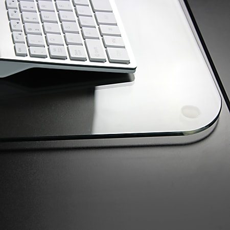 Floortex® Desktex® 19" x 24" Glass Desk Pad