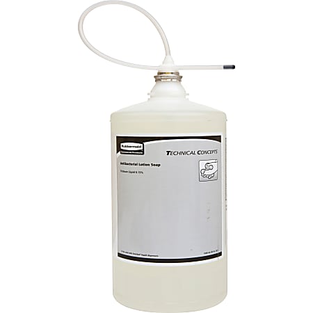 Rubbermaid® Commercial Dispenser Antimicrobial Liquid Soap, Light Floral Scent, 27.1 Oz.,Pack Of 4 Bottles