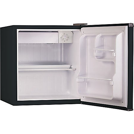 Black Decker BCRK17B 1.7 Cubic ft RefrigeratorFreezer Black 1.70 ftandsup3  Reversible Black - Office Depot