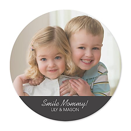 Custom Create Your Own Full Color Photo Mouse Pad, Round,  7" Diameter