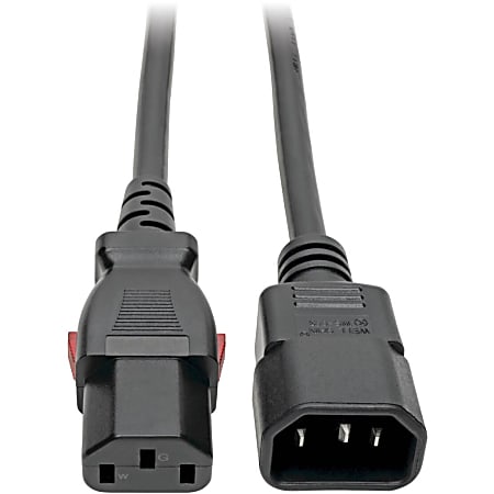 Eaton Tripp Lite Series Power Extension Cord, Locking C13 to C14 PDU Style - 10A, 250V, 18 AWG, 1 ft. (0.31 m) - P004L01