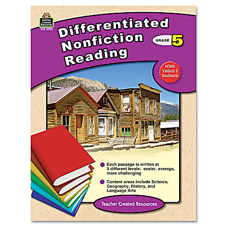Teacher Created Resources Differentiated Nonfiction Reading, Grade 5