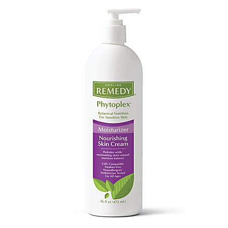 Medline Remedy Phytoplex Nourishing Vanilla Skin Cream, 16 Oz, Pack Of 12 Bottles
