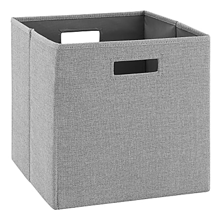 Linon Home Decor Products Emmet Storage Bins, Medium Size, Gray, Pack Of 2
