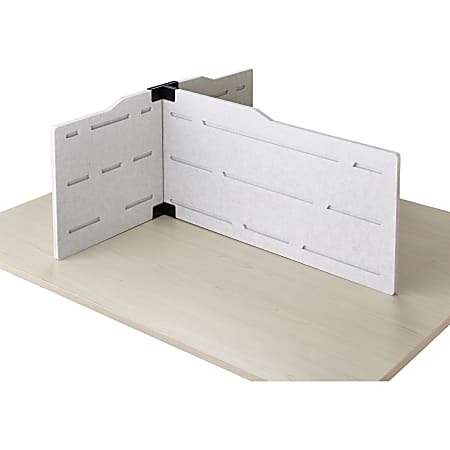 Safco T-connector Personal Privacy Panel Kit - 36" Width - Polyester Fiber, Steel - Tan - 1 Each