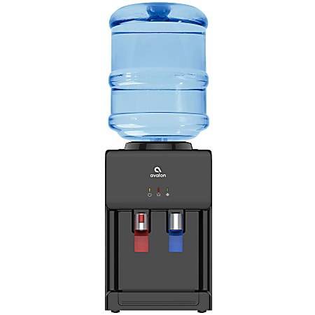 Avalon Premium Hot/Cold Top Loading Countertop Water Cooler Dispenser With Child Safety Lock. UL/Energy Star Approved- Black