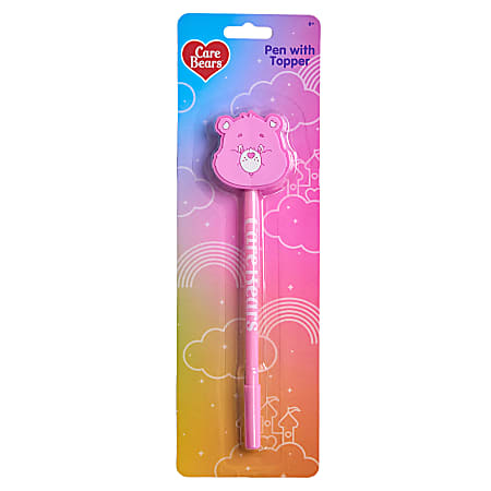 Care Bears 2D Licensed Topper Ballpoint Pen, Medium Point, 0.7 mm, Blue Ink, Quantity 1