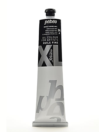 Pebeo Studio XL Oil Paint, 200 mL, Ivory Black Hue, Pack Of 2