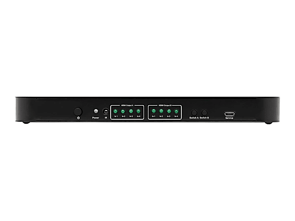Tripp Lite 4x2 HDMI Matrix Switch/Splitter with Audio Extractor 4K @ 60Hz - 4x2 matrix switcher / splitter / audio disembedder