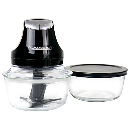 NEW - Black & Decker Glass Bowl Chopper / Food Processor