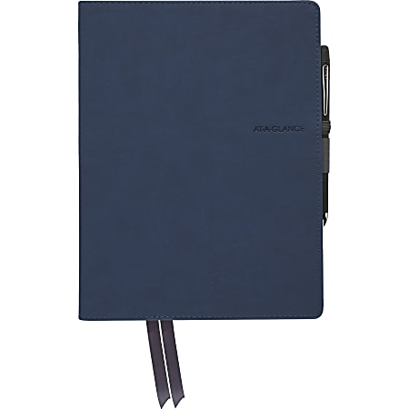 Mead® Casebound Premium Notebook, 9 7/8" x 7 5/8", 80 Sheets, Navy