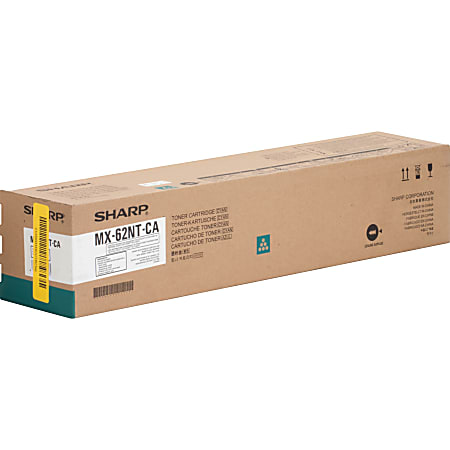 Sharp MX62NTCA Original Toner Cartridge - Laser - High Yield - 40000 Pages - Cyan - 1 Each Sharp MX62NTCA Original Toner Cartridge - Laser - High Yield - 40000 Pages - Cyan - 1 Each