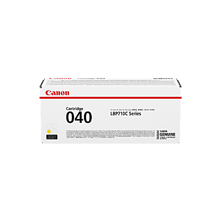 Canon CRG-040YEL Original Laser Toner Cartridge - Yellow Pack - 5400 Pages