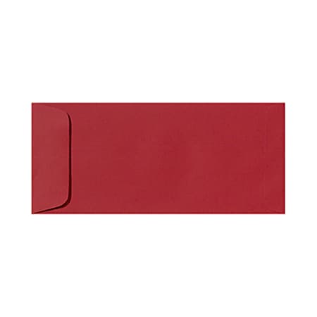 LUX Open-End Envelopes, #10, Peel & Press Closure, Ruby Red, Pack Of 500