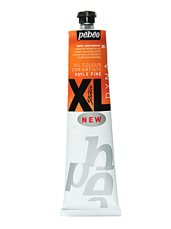Pebeo Studio XL Oil Paint, 200 mL, Iridescent Orange/Yellow, Pack Of 2